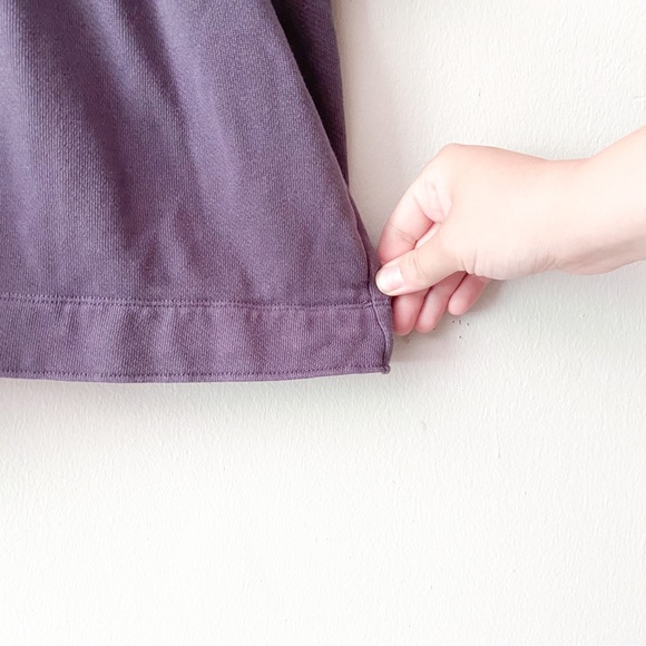 Wilfred Free Shirt Dress Long Sleeve Pockets Crew Neck Purple Size Medium - Picture 6 of 9